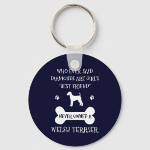 Welsh Terrier Dog Best Friend Keychain
