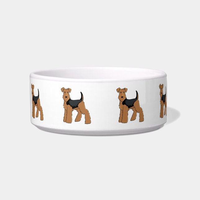 Welsh terrier dog bowl (Front)