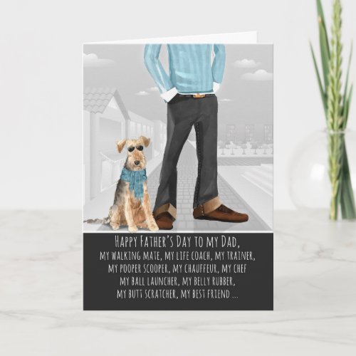 Welsh Terrier from the Dog Fathers Day Card