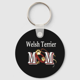 Welsh Terrier Mom Gifts Keychain
