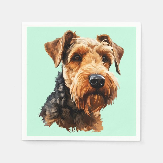 Welsh Terrier Napkins (Front)