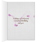 Welsh Terrier on wicker chair Cards (Inside (Right))