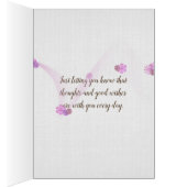 Welsh Terrier on wicker chair Cards (Inside (Right))