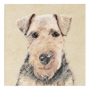 Welsh Terrier Painting - Cute Original Dog Art