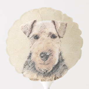 Welsh Terrier Painting - Cute Original Dog Art Balloon