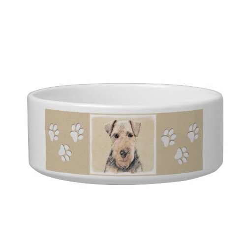 Welsh Terrier Painting _ Cute Original Dog Art Bowl