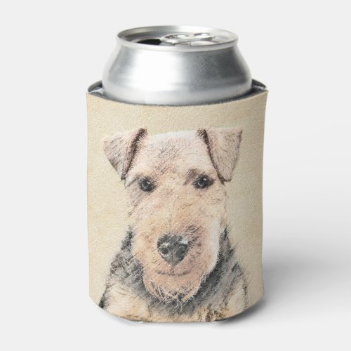 Welsh Terrier Painting _ Cute Original Dog Art Can Cooler