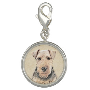 Welsh Terrier Painting - Cute Original Dog Art Charm