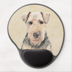 Welsh Terrier Painting - Cute Original Dog Art Gel Mouse Pad