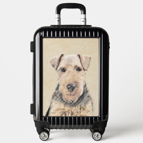 Welsh Terrier Painting _ Cute Original Dog Art Luggage