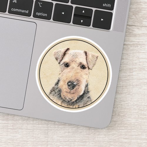 Welsh Terrier Painting _ Cute Original Dog Art Sticker
