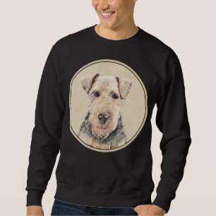Welsh Terrier Painting - Cute Original Dog Art Sweatshirt