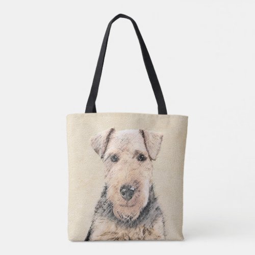 Welsh Terrier Painting _ Cute Original Dog Art Tote Bag