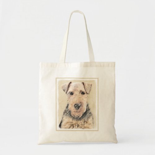 Welsh Terrier Painting _ Cute Original Dog Art Tote Bag