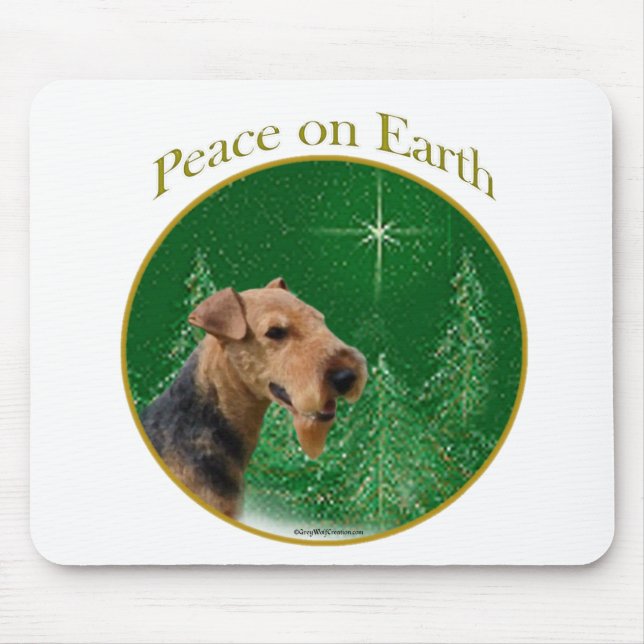 Welsh Terrier Peace Mouse Pad (Front)