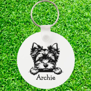 Welsh Terrier Puppy Personalized Theme Keychain