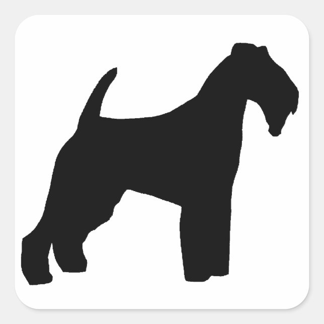 Welsh Terrier silo Square Sticker (Front)