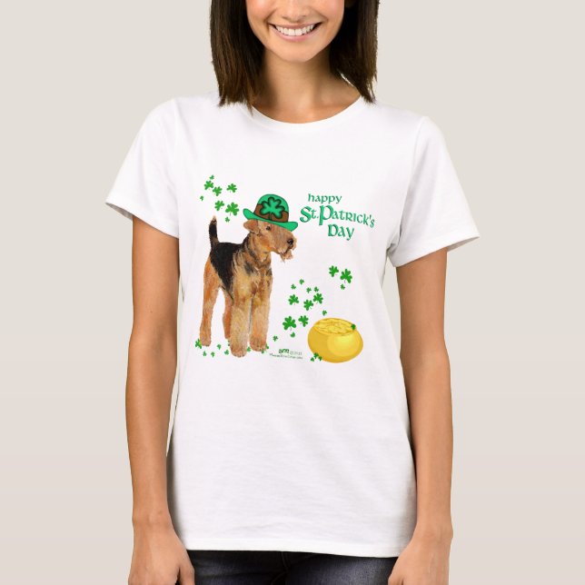 Welsh Terrier St Patricks Day T-Shirt (Front)