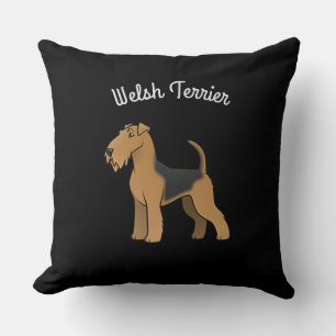 Welsh Terrier Throw Pillow