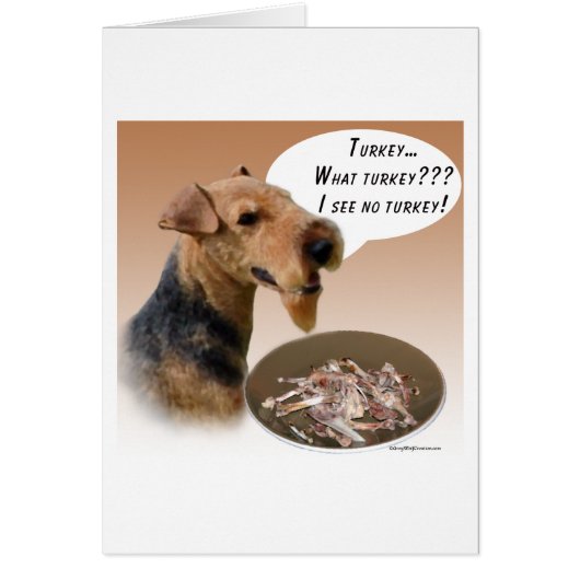 Welsh Terrier Turkey Cards (Front)