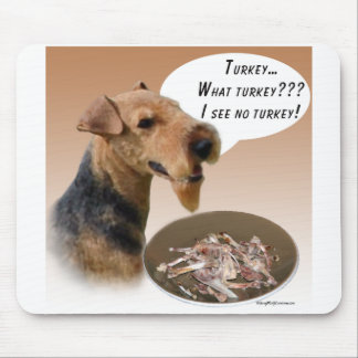 Welsh Terrier Turkey Mouse Pad