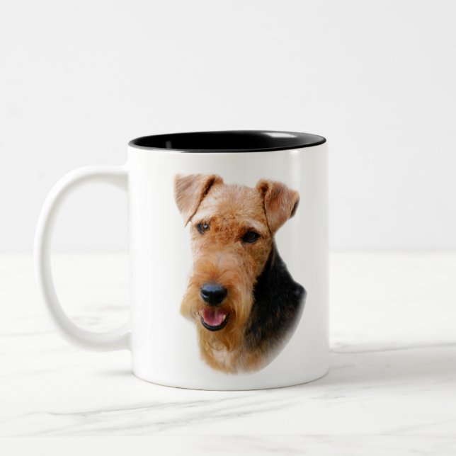 Welsh Terrier Two-Tone Coffee Mug (Left)