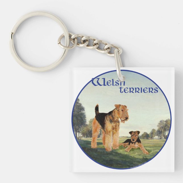 Welsh Terriers Keychain (Front)