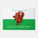 Welsh Territory Little Baby Red Dragon Cartoon Doormat