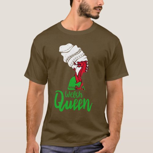 Welsh Wales Flag Afro Roots T_Shirt