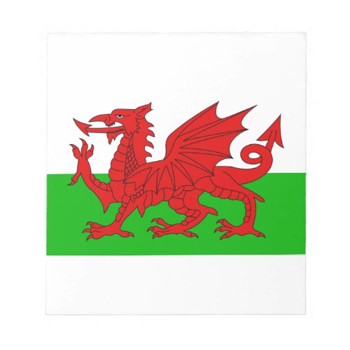 Welsh  Wales Flag _ Cymru High Quality Image Notepad