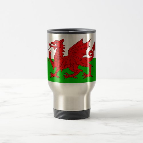 Welsh  Wales Flag _ Cymru High Quality Image Travel Mug