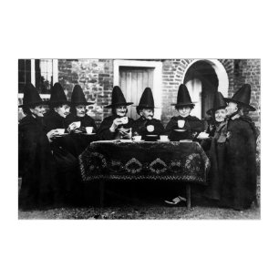 Welsh Witches Having Tea Crone Teatime Acrylic Print