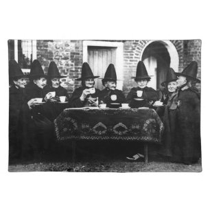 Welsh Witches Having Tea Crone Teatime Cloth Placemat