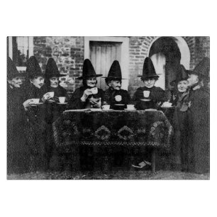 Welsh Witches Having Tea Crone Teatime Cutting Board