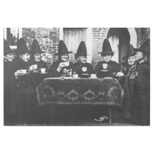 Welsh Witches Having Tea Crone Teatime Gallery Wrap