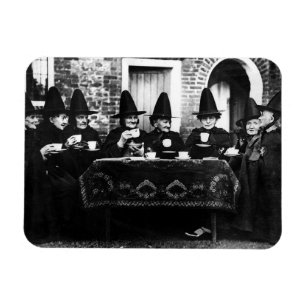 Welsh Witches Having Tea Crone Teatime   Magnet