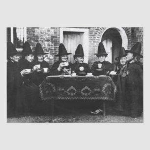 Welsh Witches Having Tea Crone Teatime Tissue Paper