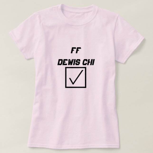 Welsh Word ff dewis chi T-Shirt (Design Front)