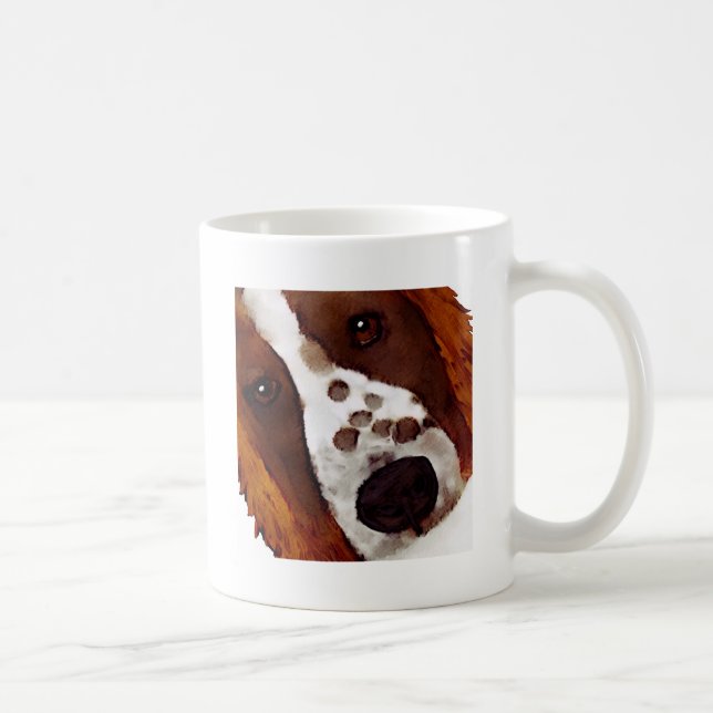 Welshie Face Art Coffee Mug (Right)