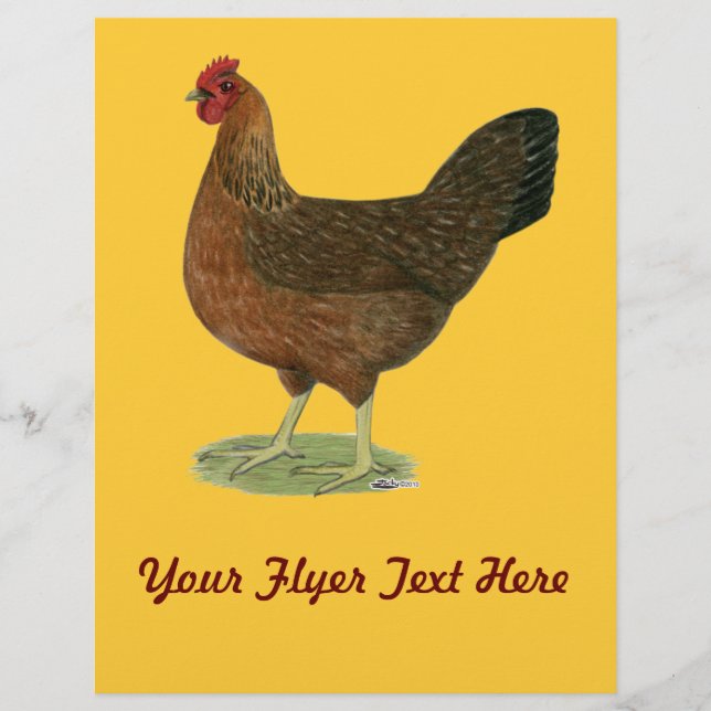 Welsummer Hen Flyer (Front)