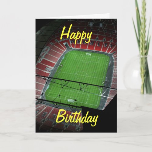 Wembley Stadium Birthday Card