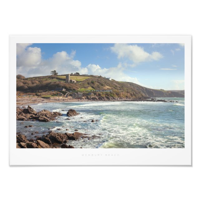 Wembury Beach Photo Print (Front)