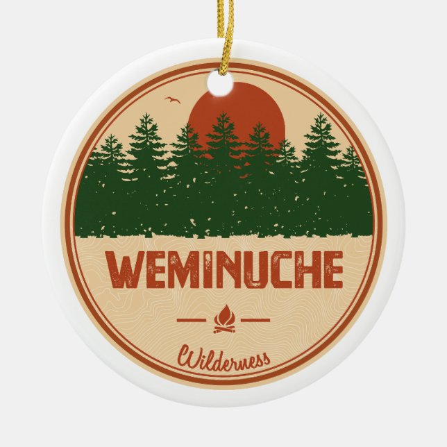 Weminuche Wilderness Colorado Ceramic Ornament (Front)