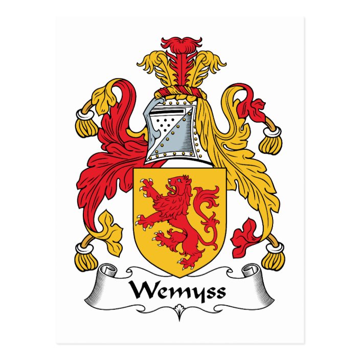 Wemyss Family Crest Postcard | Zazzle.com