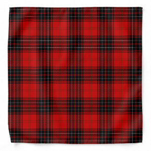 Wemyss tartan red black plaid bandana