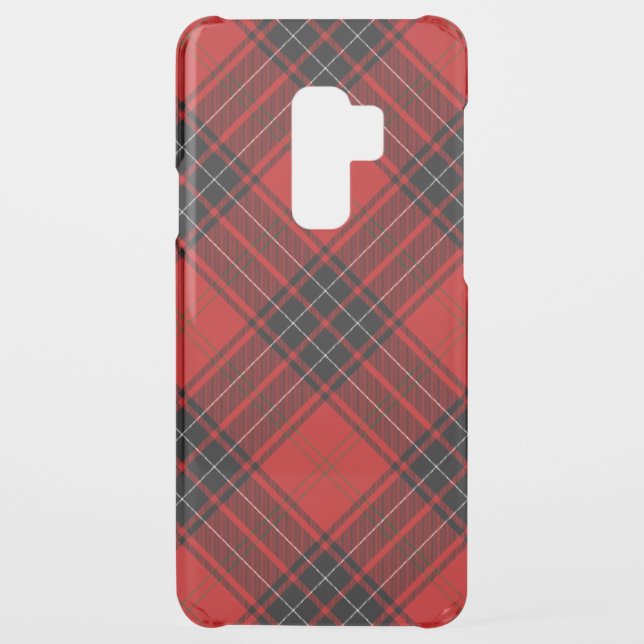Wemyss tartan red black plaid uncommon samsung galaxy case (Back)