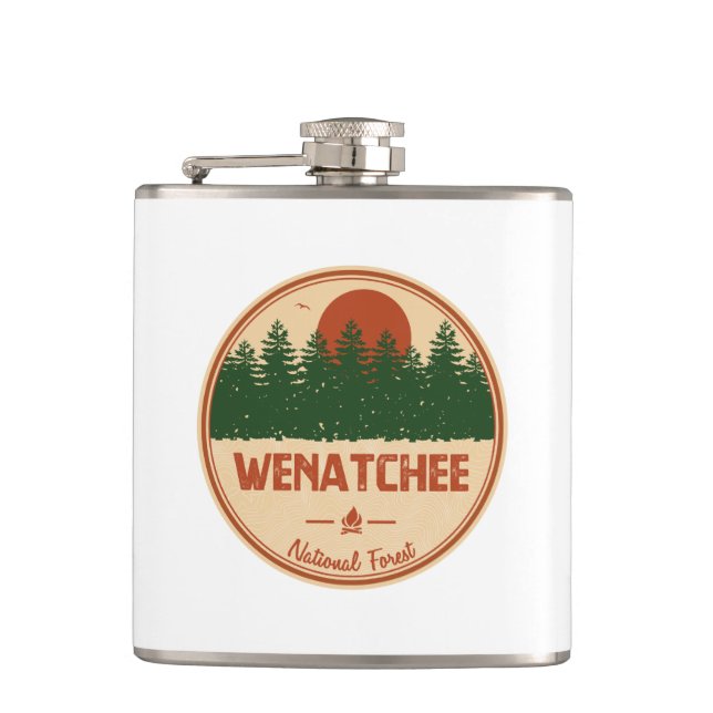 Wenatchee National Forest Flask (Front)