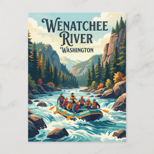 Wenatchee River, Washington, USA Postcard