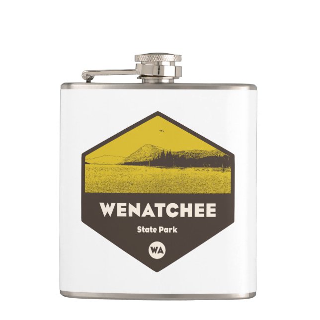 Wenatchee State Park Washington Flask (Front)
