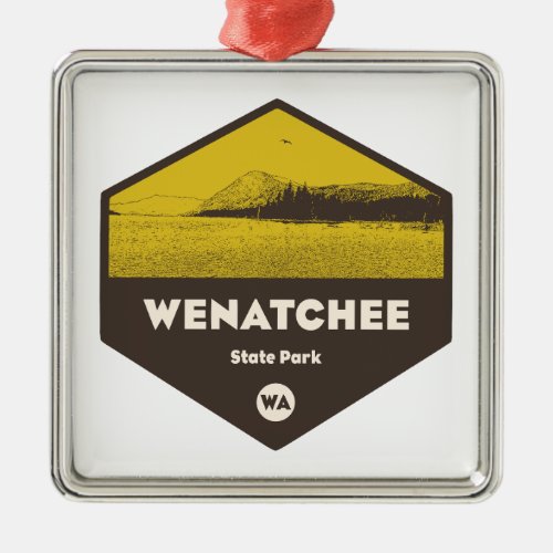 Wenatchee State Park Washington Metal Ornament